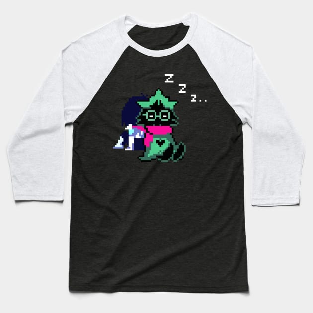 Ralsei and Kris DeltaRune Baseball T-Shirt by Deluxion